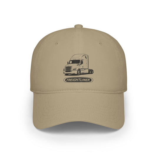 Freightliner Truck Cap — Low Profile Baseball Hat with Semi-Truck Graphic