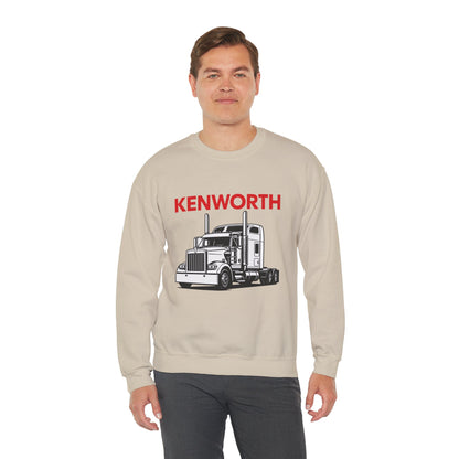Kenworth Semi Truck Crewneck Sweatshirt — Classic Trucker Graphic
