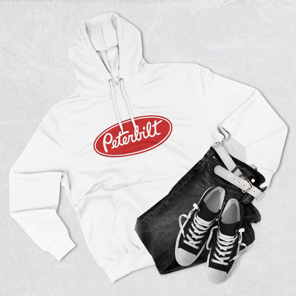 Peterbilt Red Truck Hoodie - Logo Fleece Pullover for Truckers & Fans
