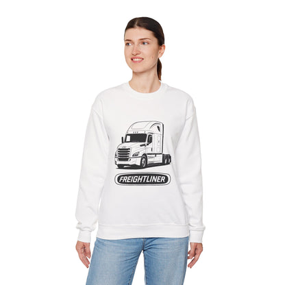 Freightliner Semi Truck Crewneck Sweatshirt — Logo Truck Driver Gift