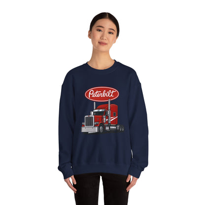 Peterbilt Red Semi Truck Crewneck Sweatshirt