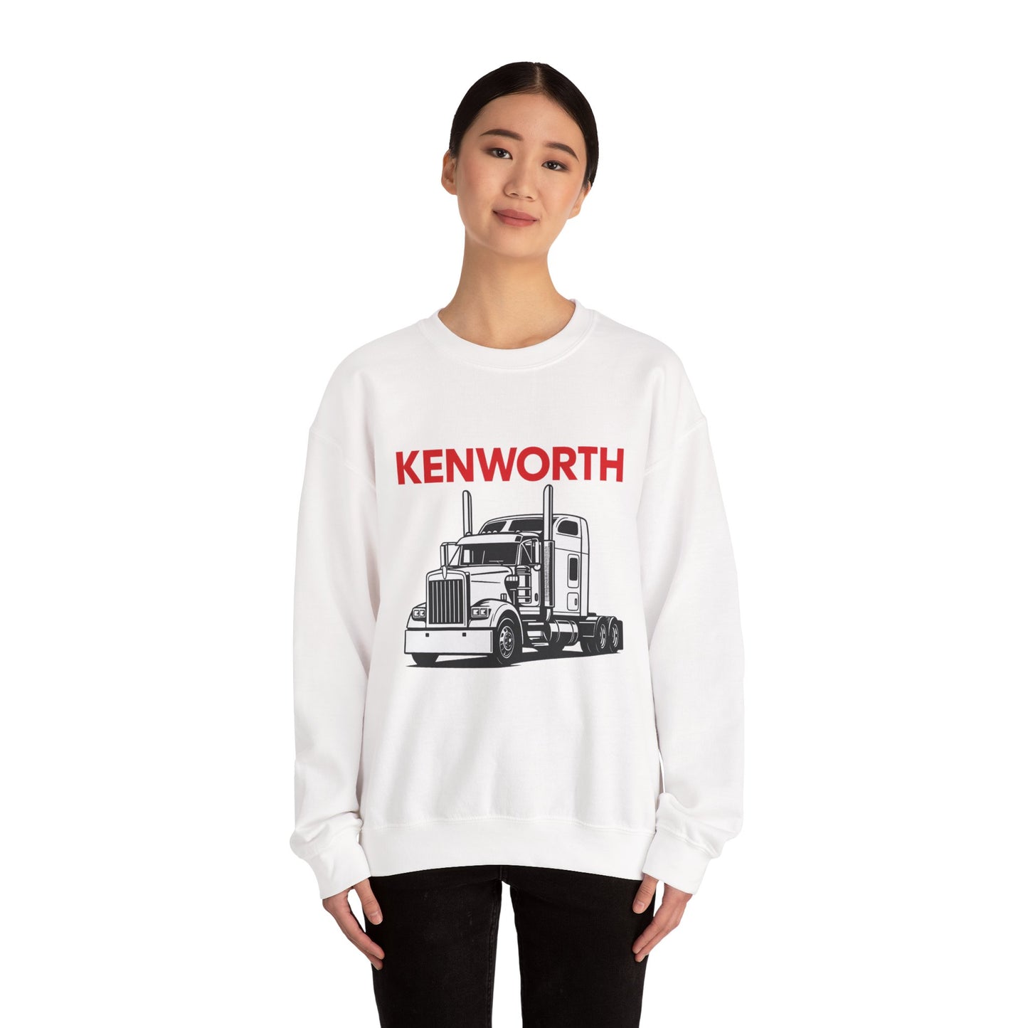 Kenworth Semi Truck Crewneck Sweatshirt — Classic Trucker Graphic
