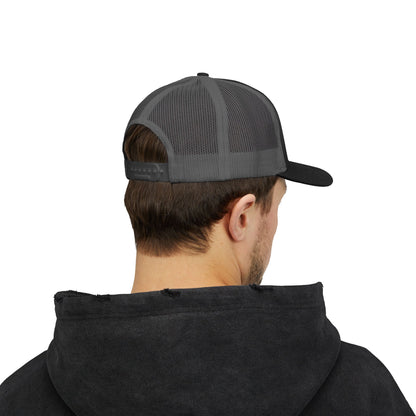 Midnight Freight Co. Trucker Cap — Vintage Patch Mesh Snapback Hat