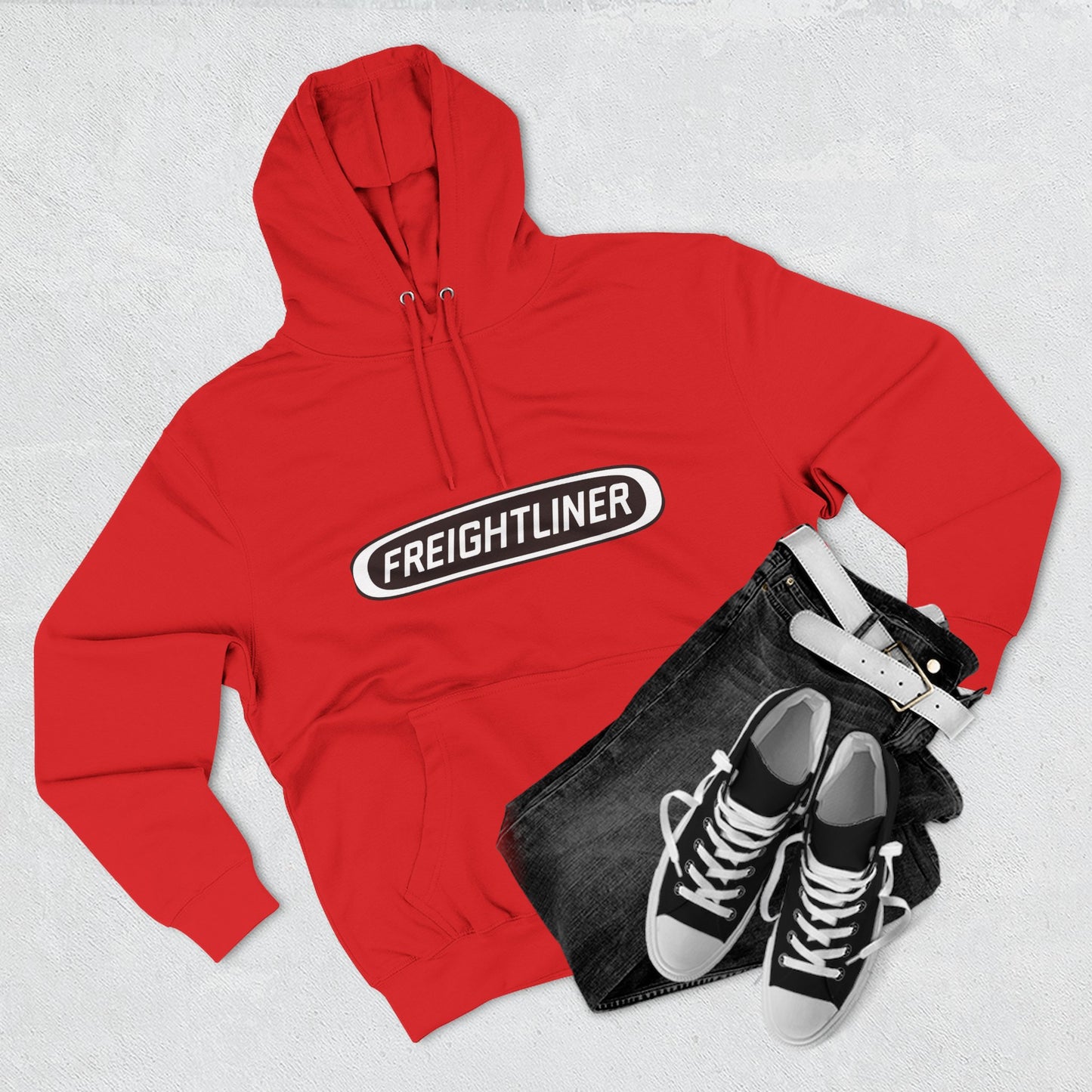 Freightliner Truck Hoodie — Classic Semi-Truck Logo Pullover