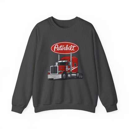 Peterbilt Red Semi Truck Crewneck Sweatshirt
