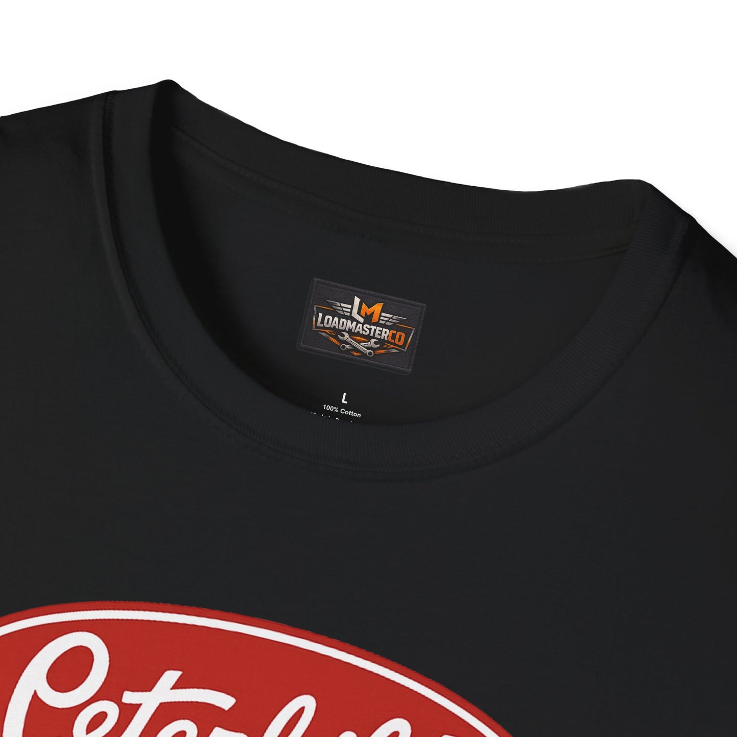 Peterbilt Red Semi Truck T-Shirt — Classic Logo Trucker Tee