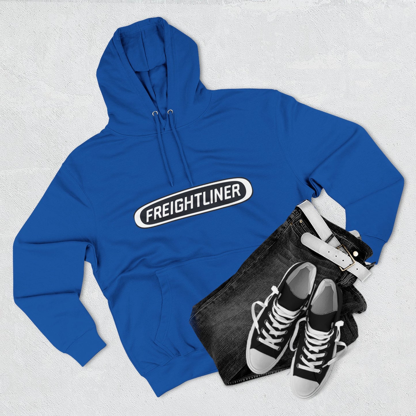 Freightliner Truck Hoodie — Classic Semi-Truck Logo Pullover
