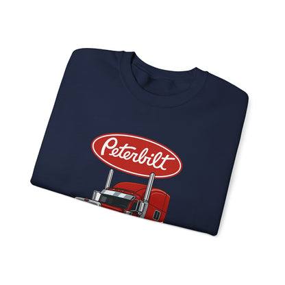 Peterbilt Red Semi Truck Crewneck Sweatshirt