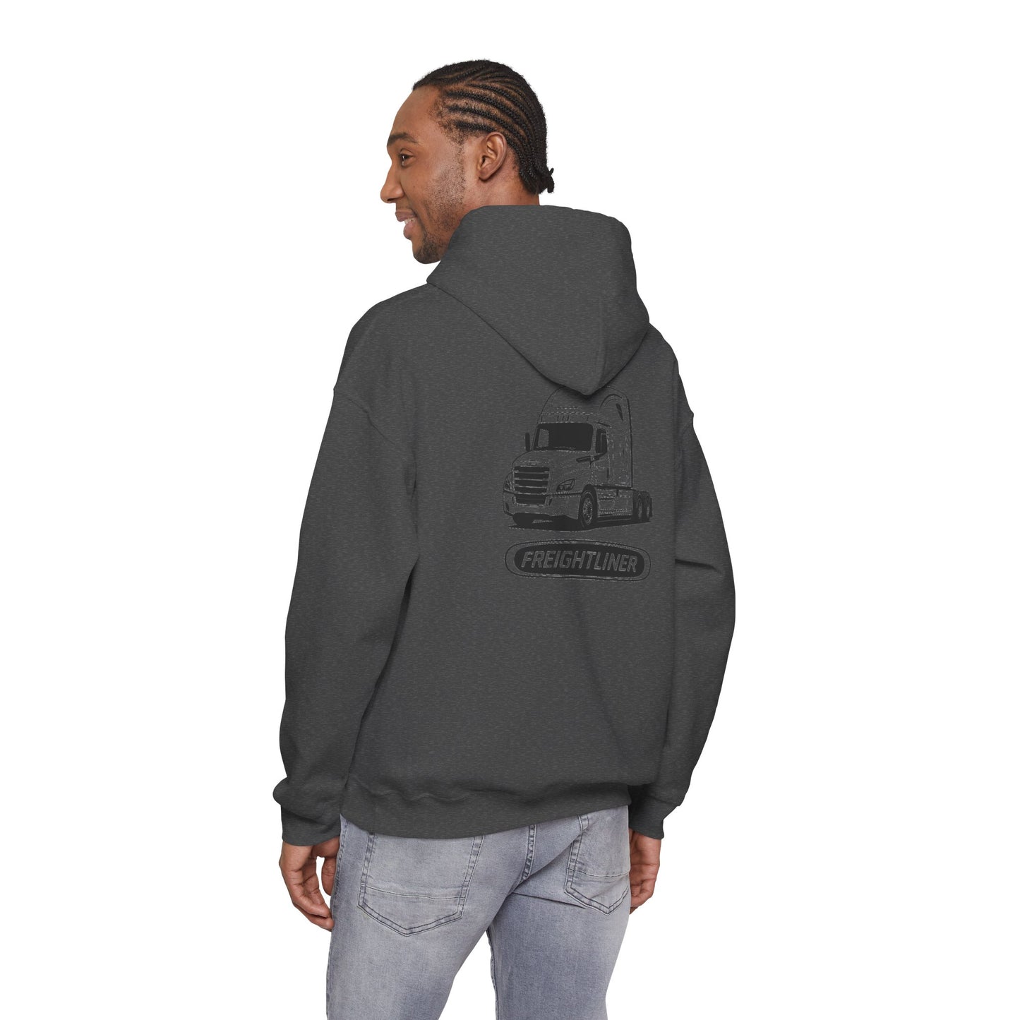 Freightliner Truck Hoodie – Classic Logo & Semi Truck Design