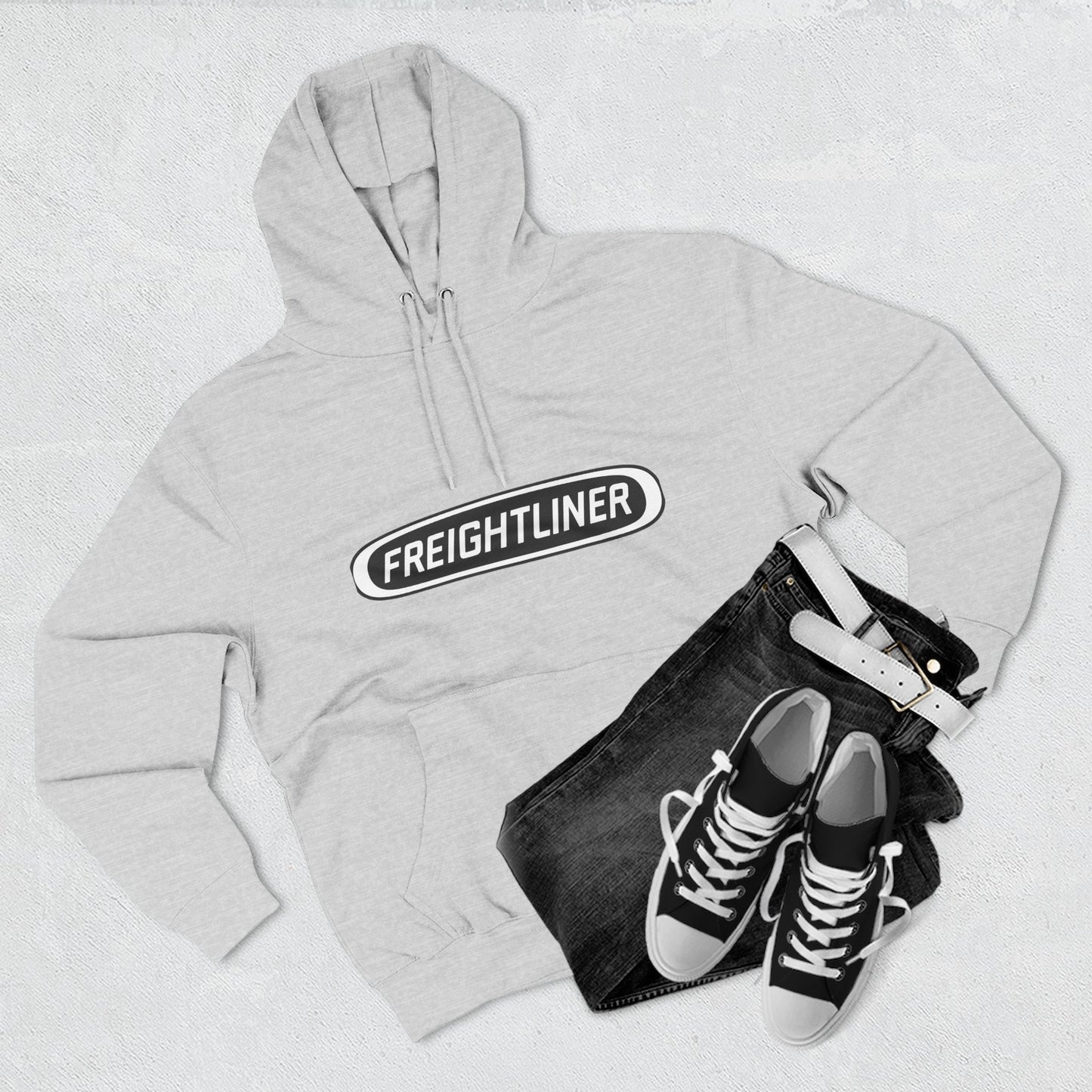 Freightliner Truck Hoodie — Classic Semi-Truck Logo Pullover
