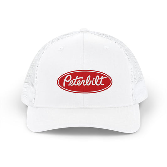 Peterbilt Trucker Cap - Embroidered Logo Snapback Hat