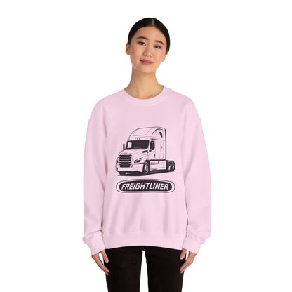 Freightliner Semi Truck Crewneck Sweatshirt — Logo Truck Driver Gift