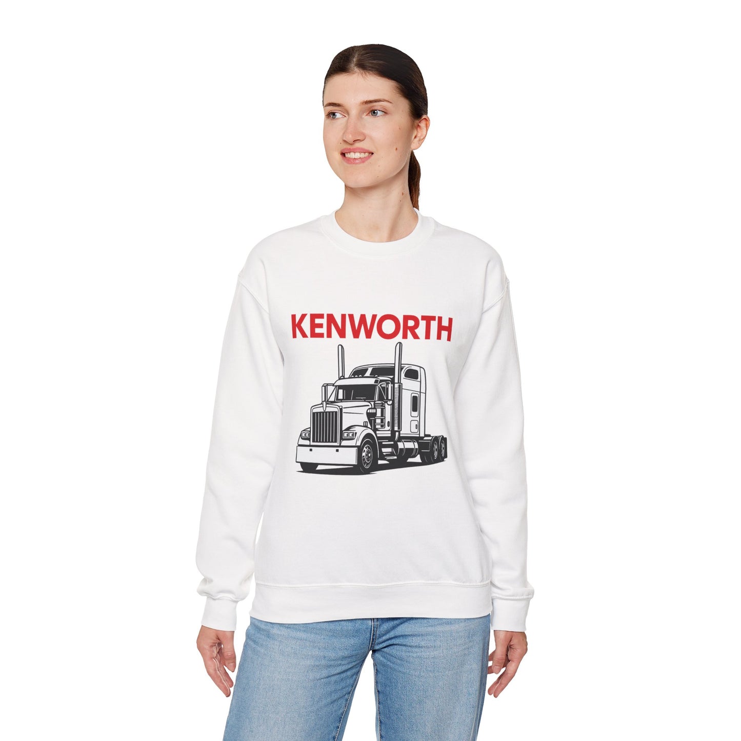 Kenworth Semi Truck Crewneck Sweatshirt — Classic Trucker Graphic