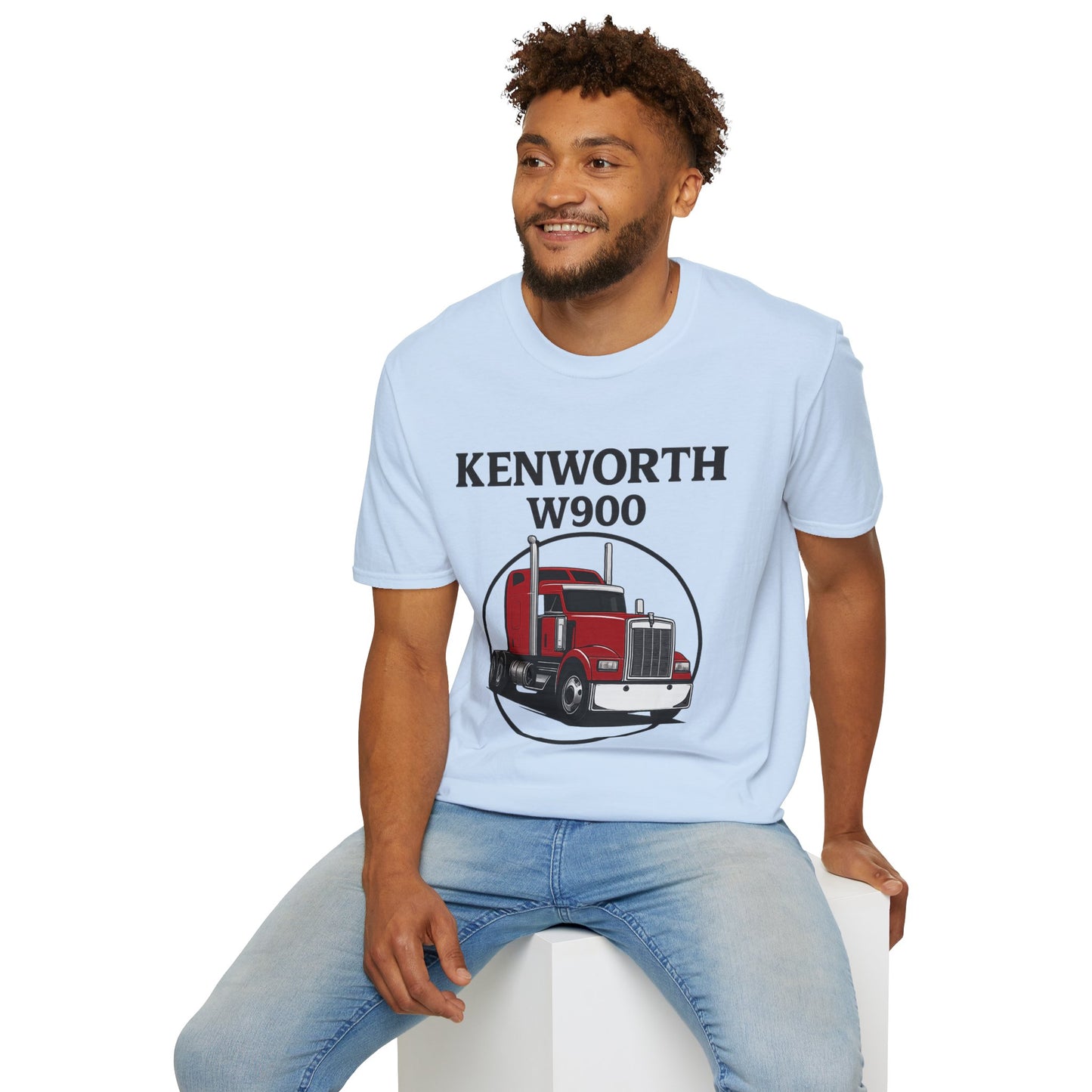 Kenworth W900 Truck T-Shirt — Red Semi Tractor Graphic Tee for Truckers & Enthusiasts