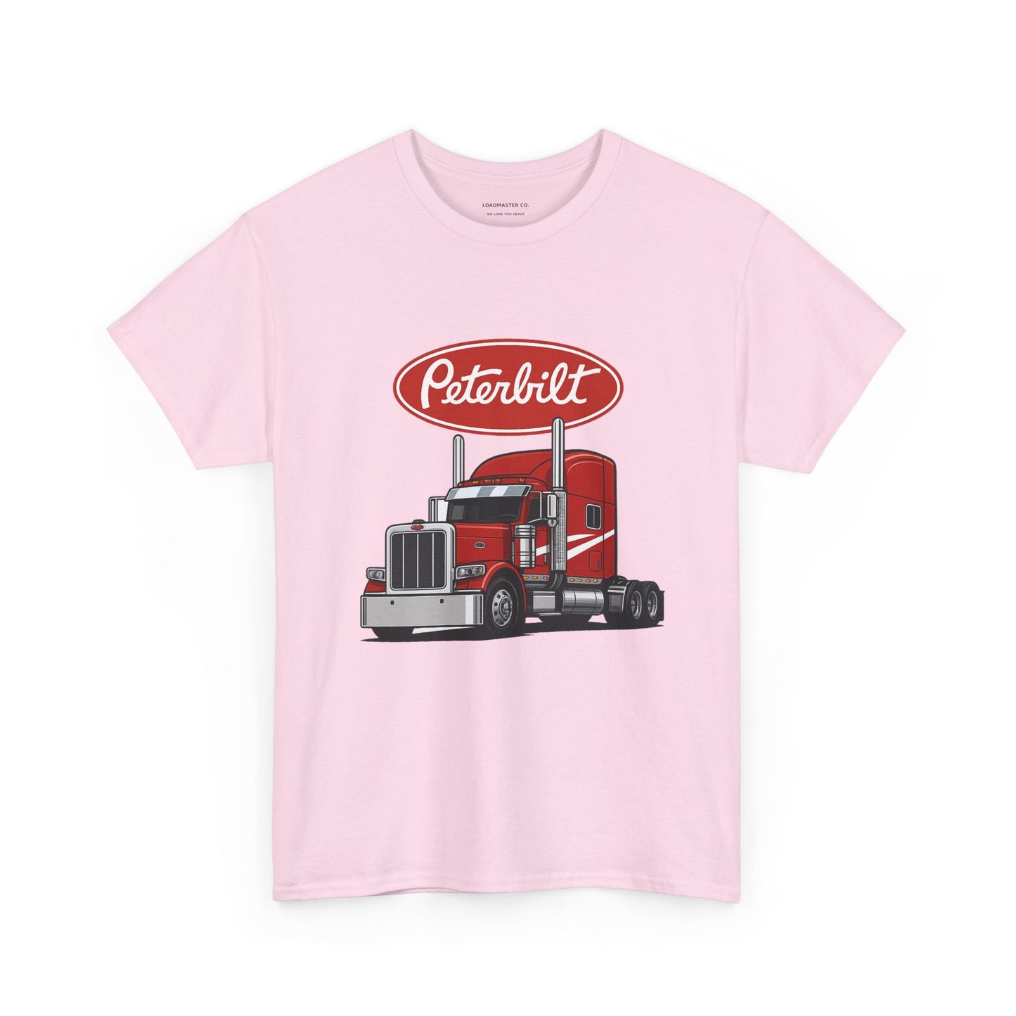 Peterbilt Red Semi Truck Graphic T-Shirt — Trucker Tee for Drivers & Fans