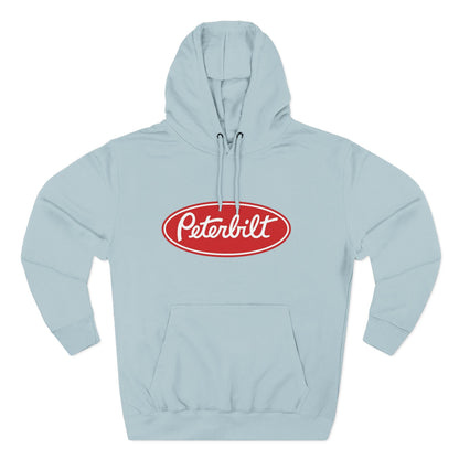Peterbilt Red Truck Hoodie - Logo Fleece Pullover for Truckers & Fans