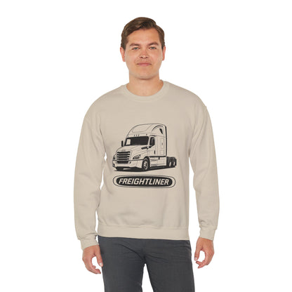 Freightliner Semi Truck Crewneck Sweatshirt — Logo Truck Driver Gift