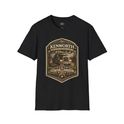 Kenworth Long Haul Trucker T-Shirt — Vintage Semi Truck Badge