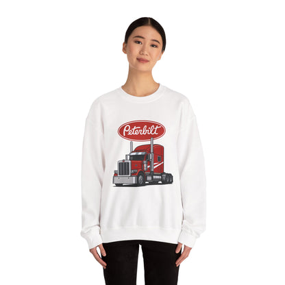 Peterbilt Red Semi Truck Crewneck Sweatshirt