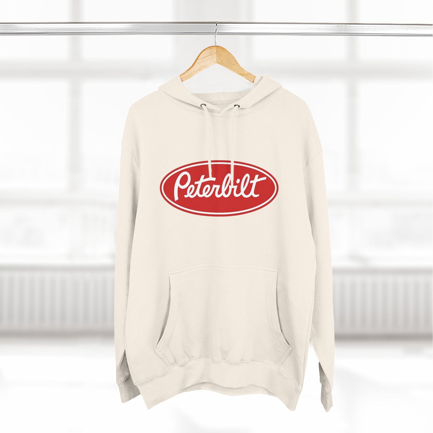Peterbilt Red Truck Hoodie - Logo Fleece Pullover for Truckers & Fans
