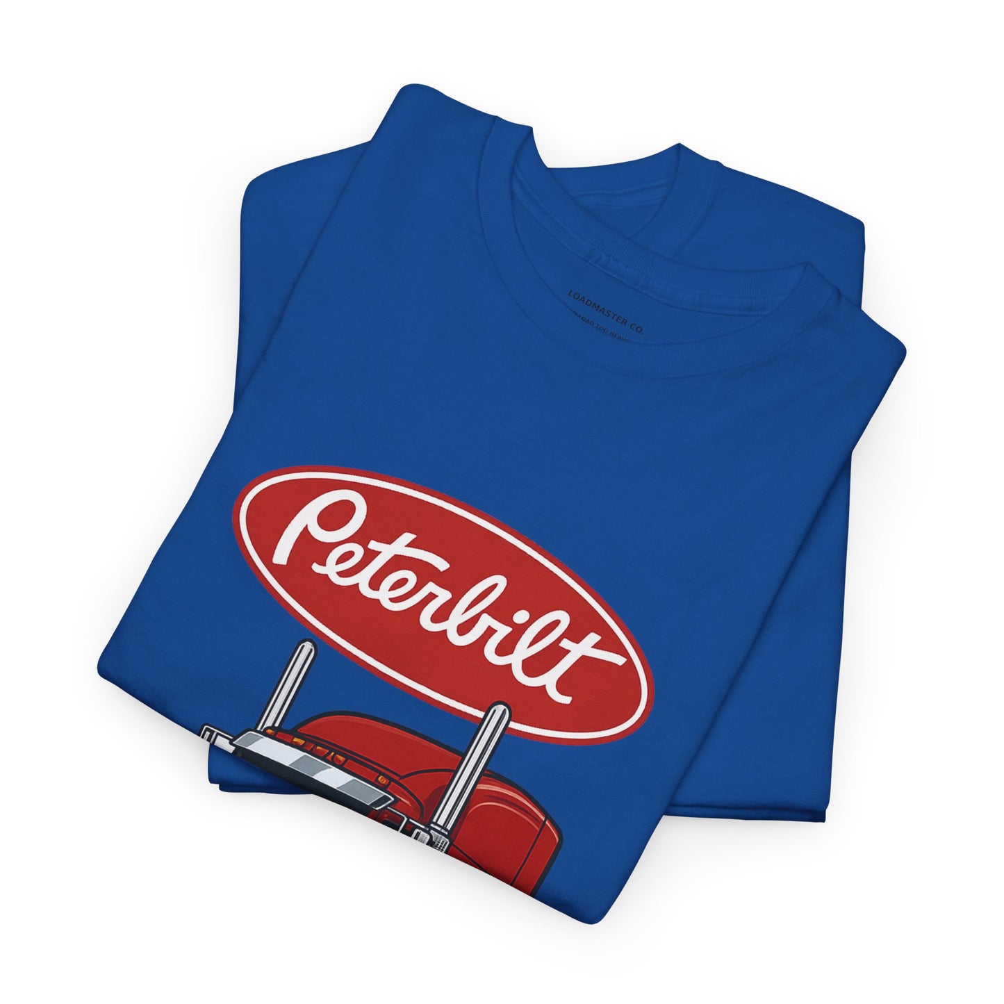 Peterbilt Red Semi Truck Graphic T-Shirt — Trucker Tee for Drivers & Fans