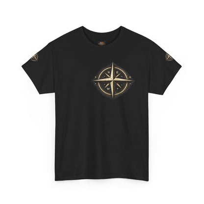 Midnight Freight Club Trucker Tee — "Born After Midnight" Vintage Compass Design