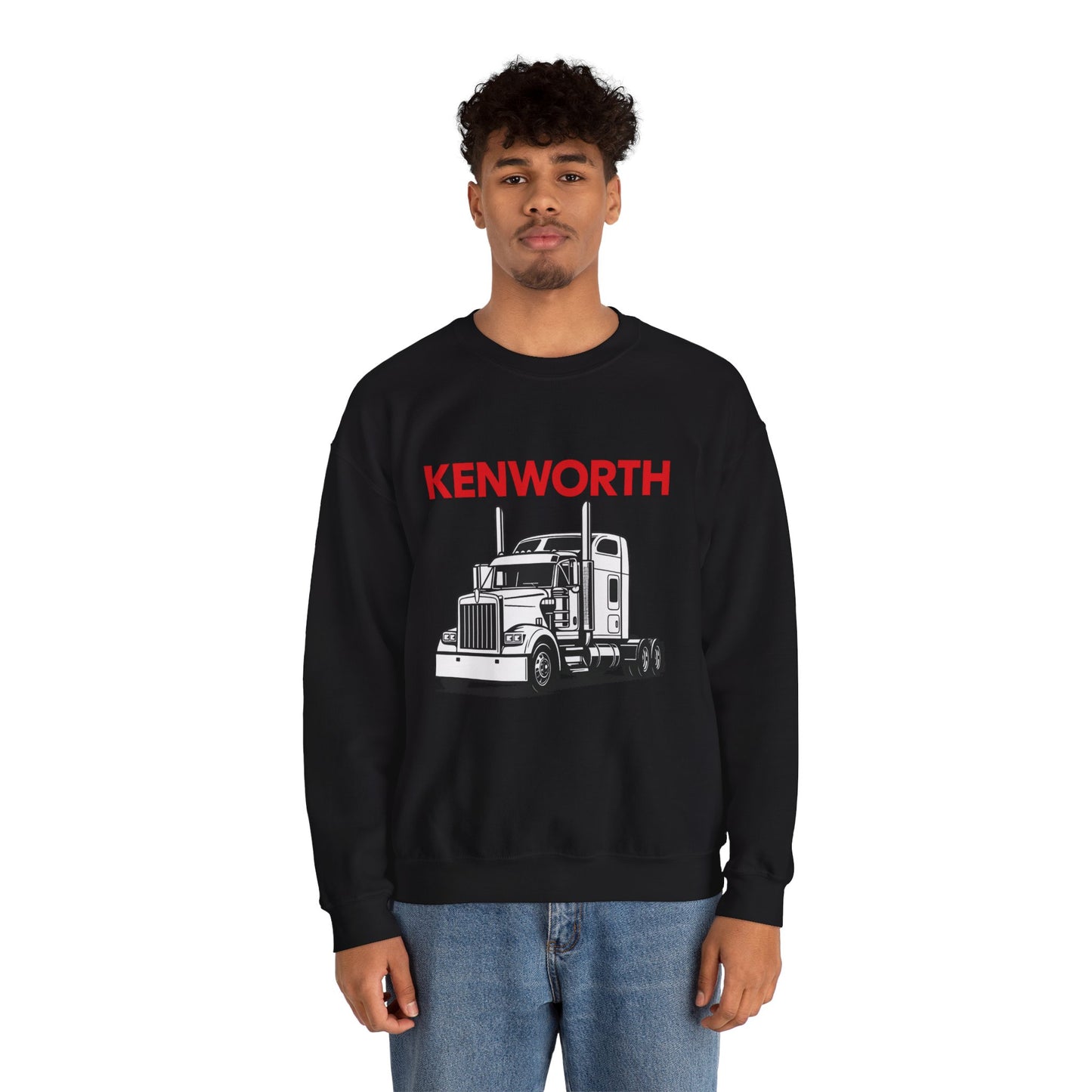 Kenworth Semi Truck Crewneck Sweatshirt — Classic Trucker Graphic