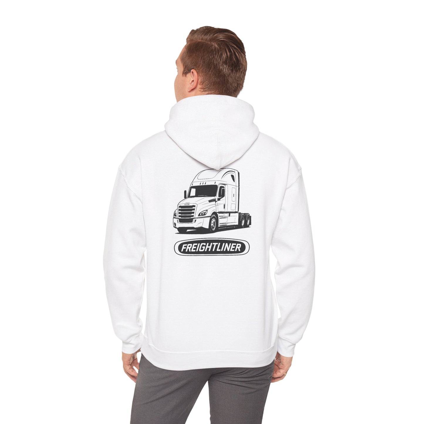 Freightliner Truck Hoodie – Classic Logo & Semi Truck Design