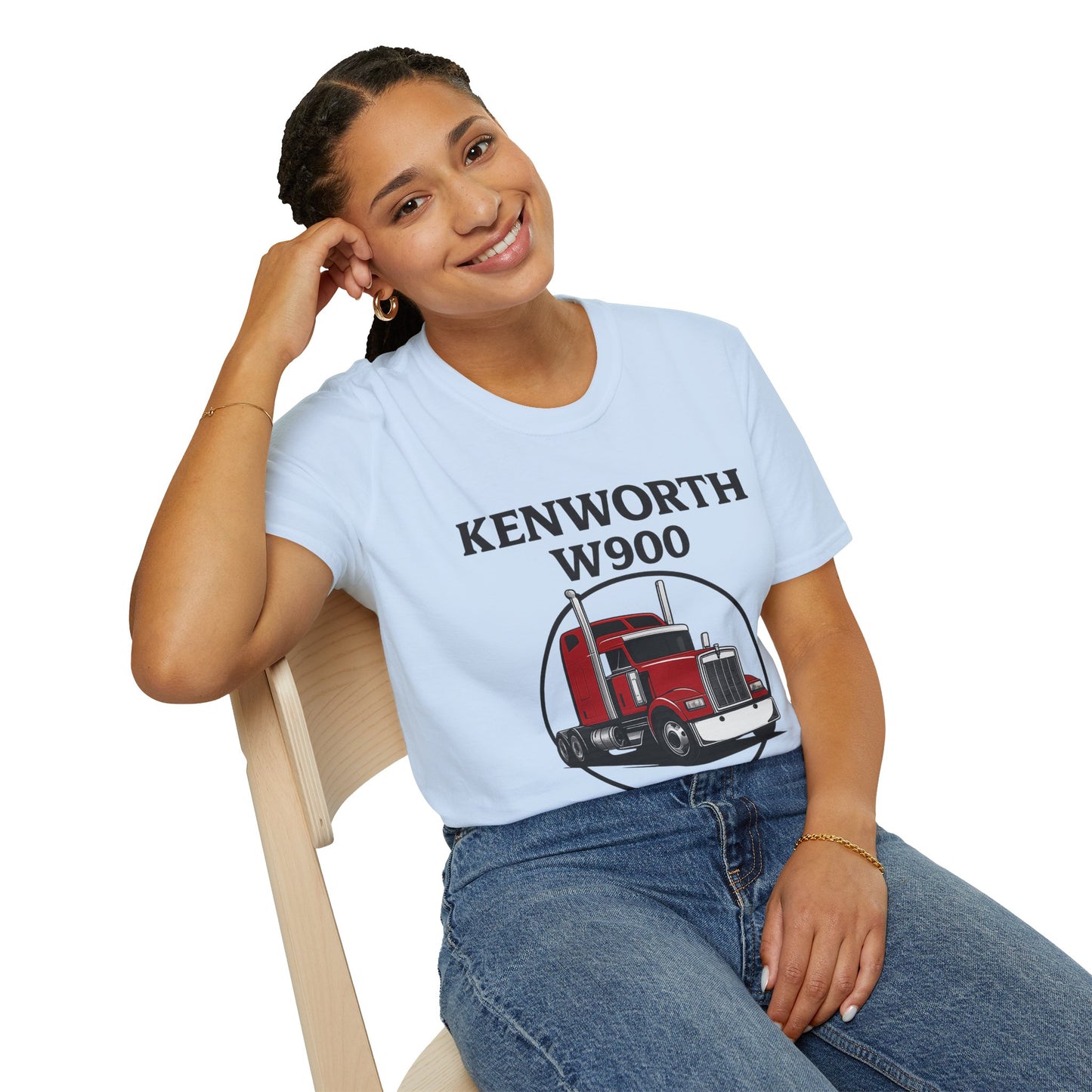 Kenworth W900 Truck T-Shirt — Red Semi Tractor Graphic Tee for Truckers & Enthusiasts