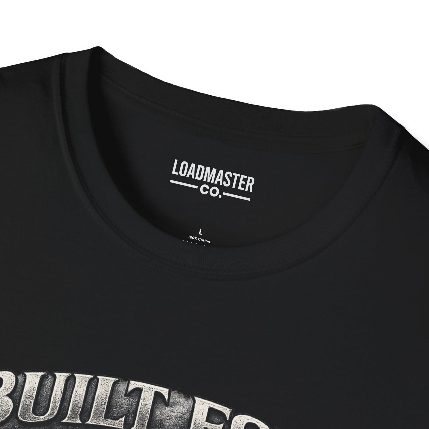 Long Haul Trucker T-Shirt — "Built for Long Hauls" Skull & Highway Graphic