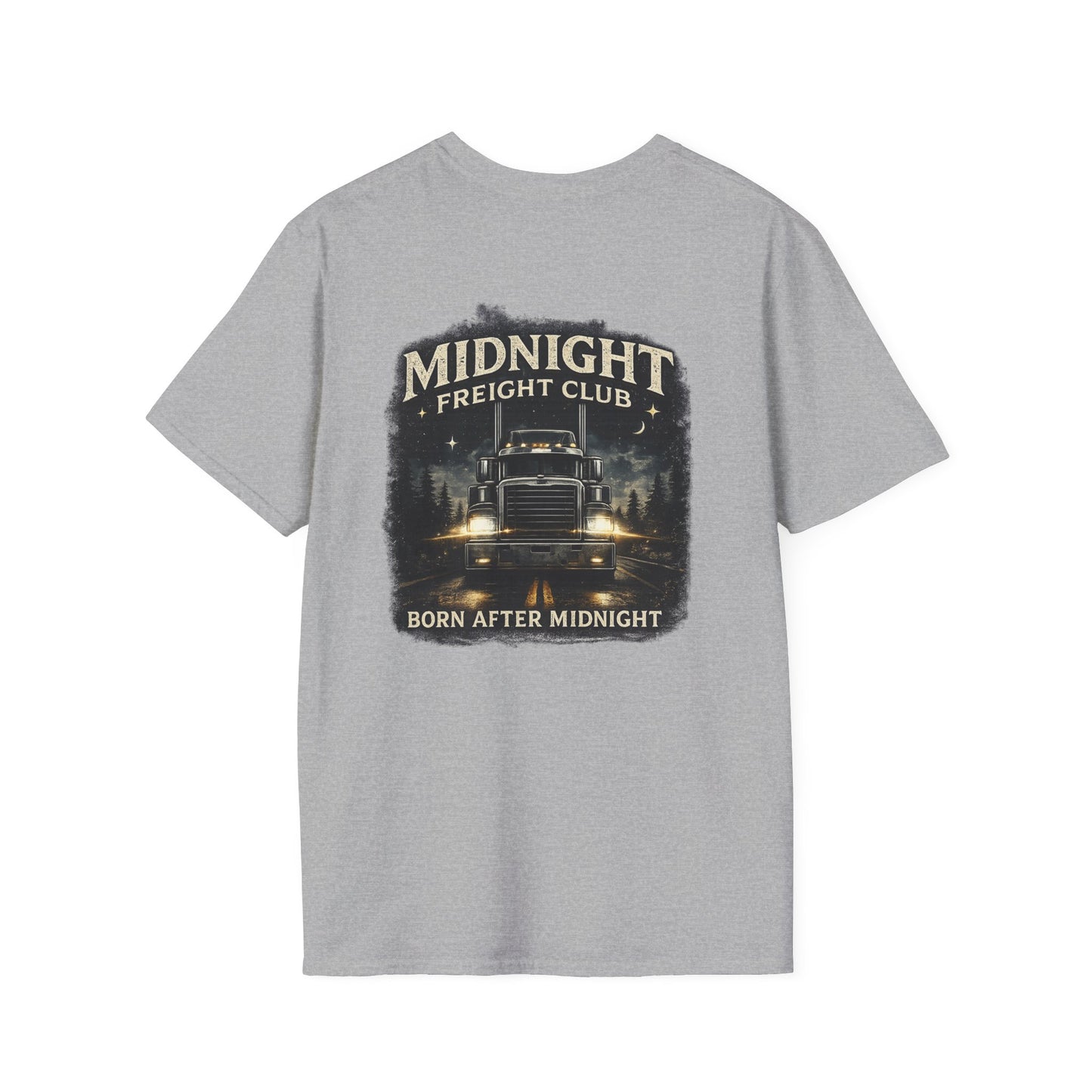 Midnight Freight Club T-Shirt — Born After Midnight Trucker Compass Tee