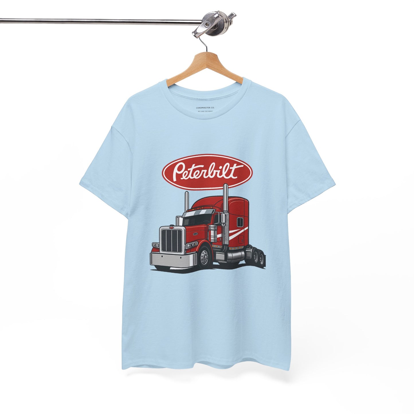 Peterbilt Red Semi Truck Graphic T-Shirt — Trucker Tee for Drivers & Fans
