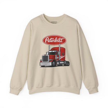 Peterbilt Red Semi Truck Crewneck Sweatshirt