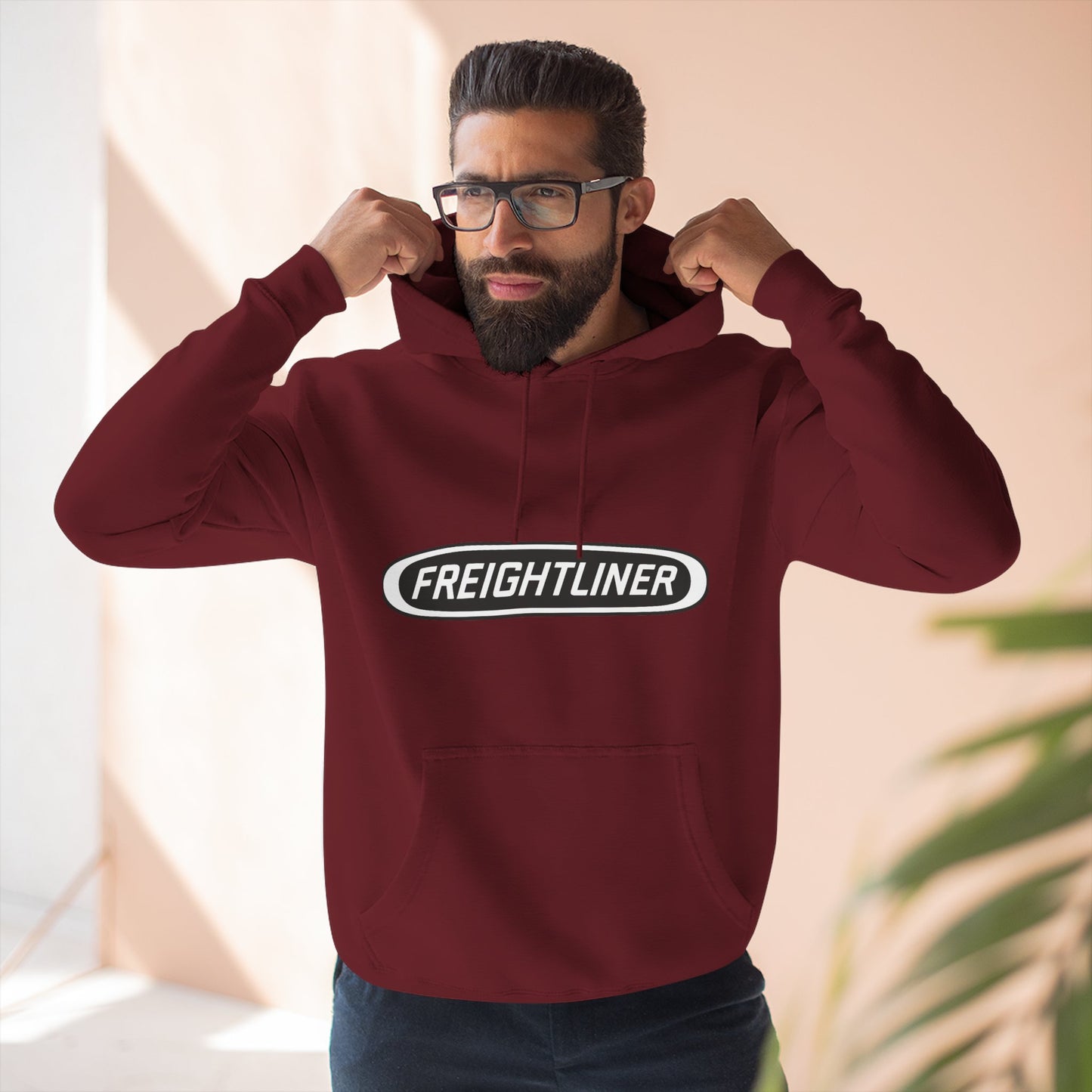 Freightliner Truck Hoodie — Classic Semi-Truck Logo Pullover