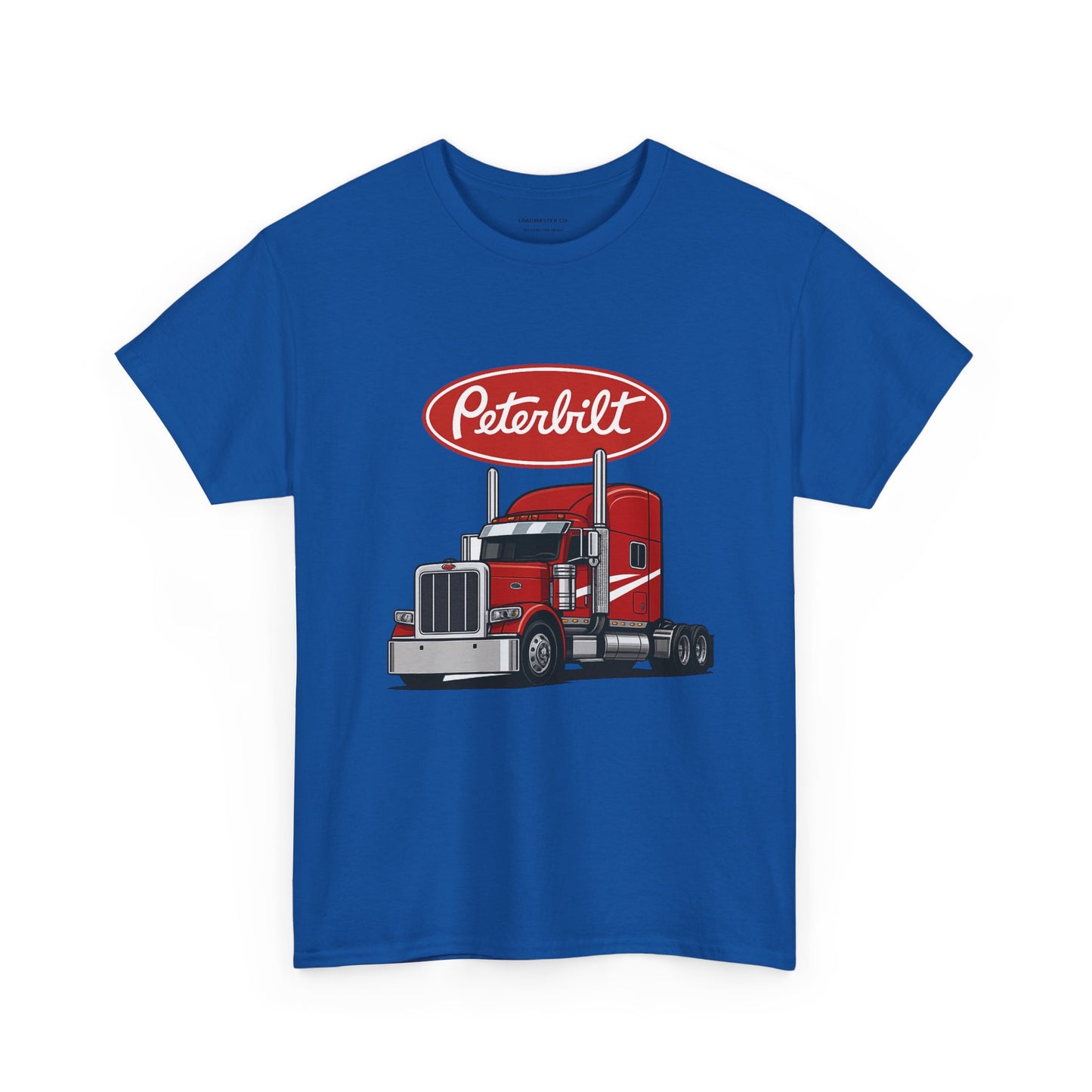 Peterbilt Red Semi Truck Graphic T-Shirt — Trucker Tee for Drivers & Fans