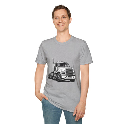 Semi Truck Graphic T-Shirt – Vintage Big Rig Tee for Truckers & Enthusiasts
