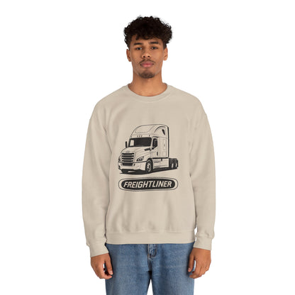Freightliner Semi Truck Crewneck Sweatshirt — Logo Truck Driver Gift