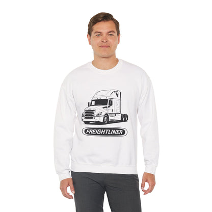 Freightliner Semi Truck Crewneck Sweatshirt — Logo Truck Driver Gift