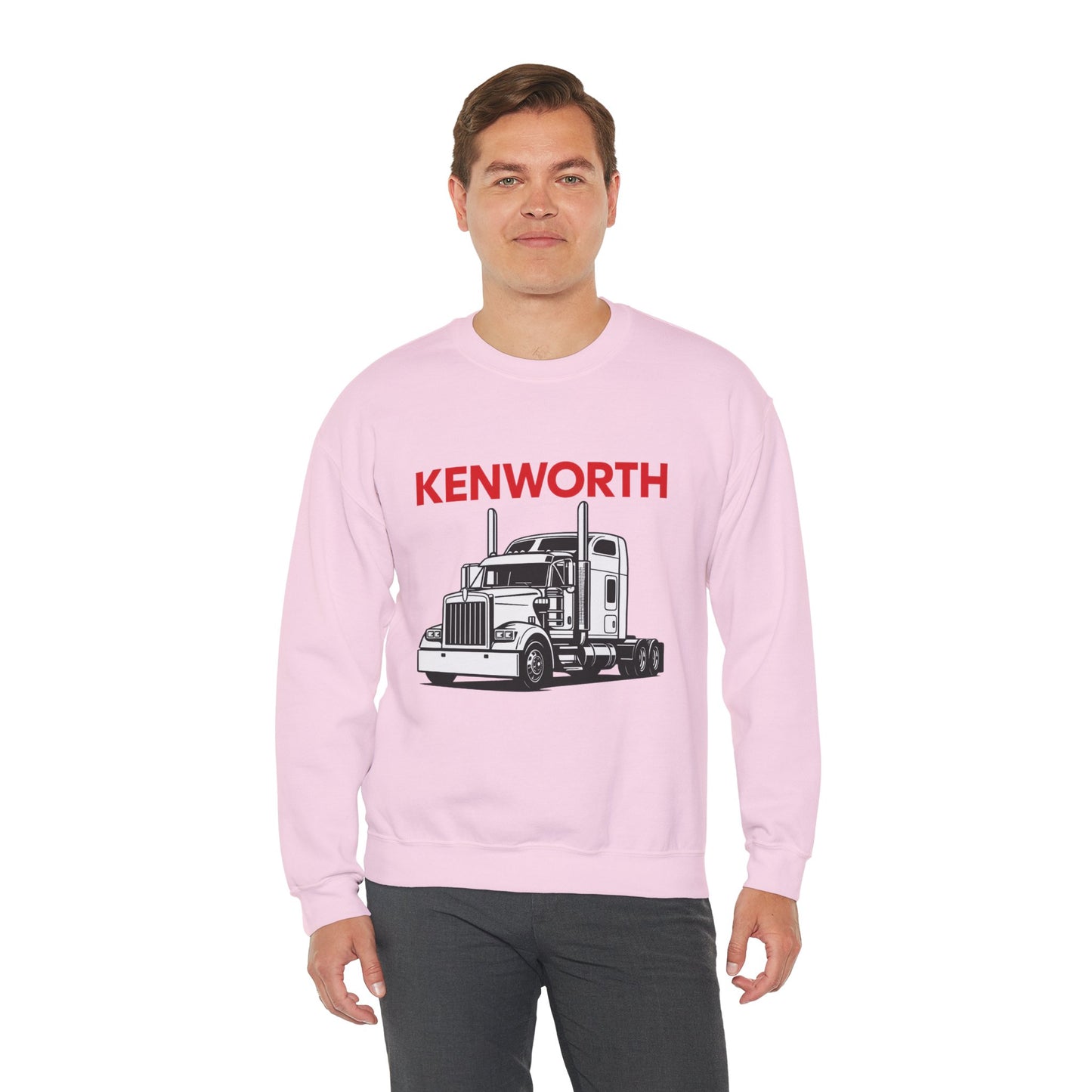 Kenworth Semi Truck Crewneck Sweatshirt — Classic Trucker Graphic