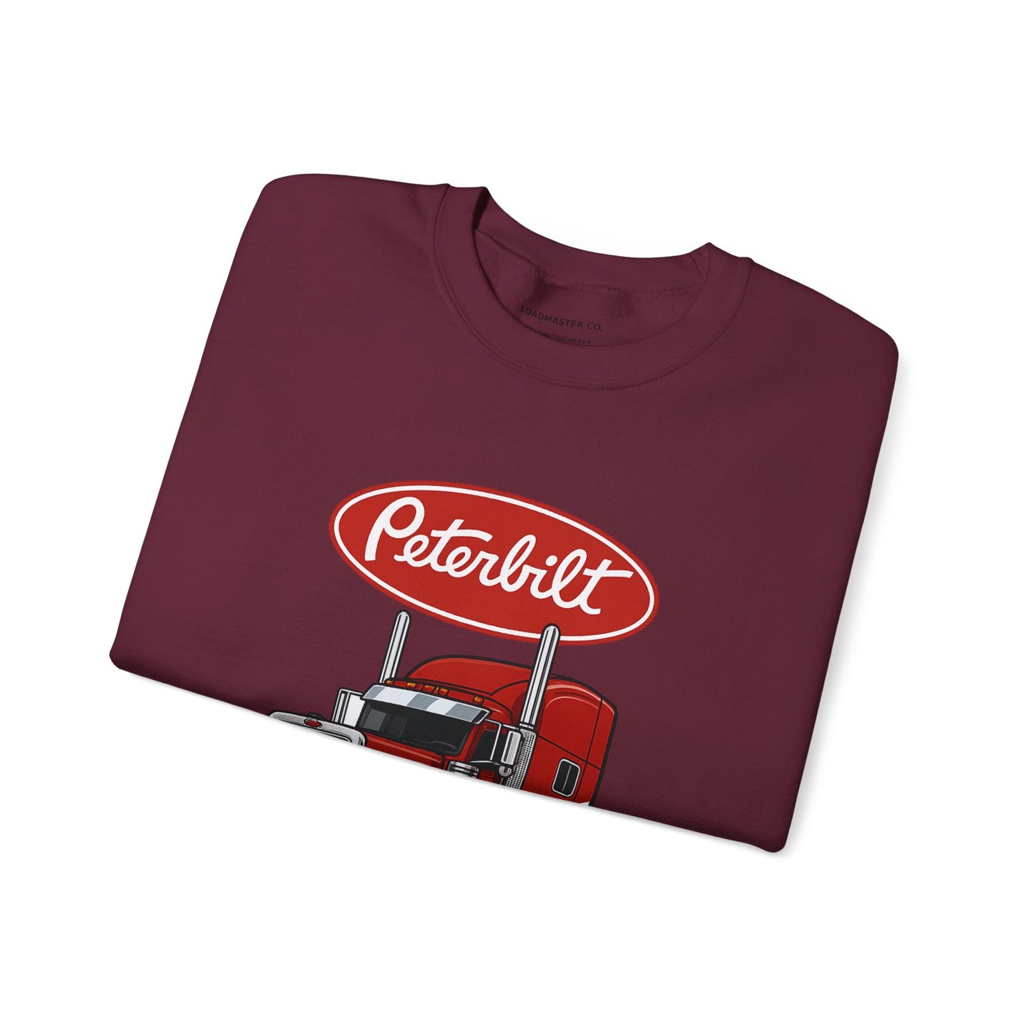 Peterbilt Red Semi Truck Crewneck Sweatshirt
