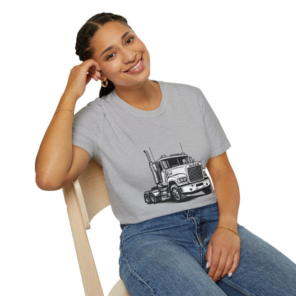Semi Truck Graphic T-Shirt – Vintage Big Rig Tee for Truckers & Enthusiasts