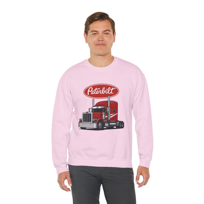 Peterbilt Red Semi Truck Crewneck Sweatshirt