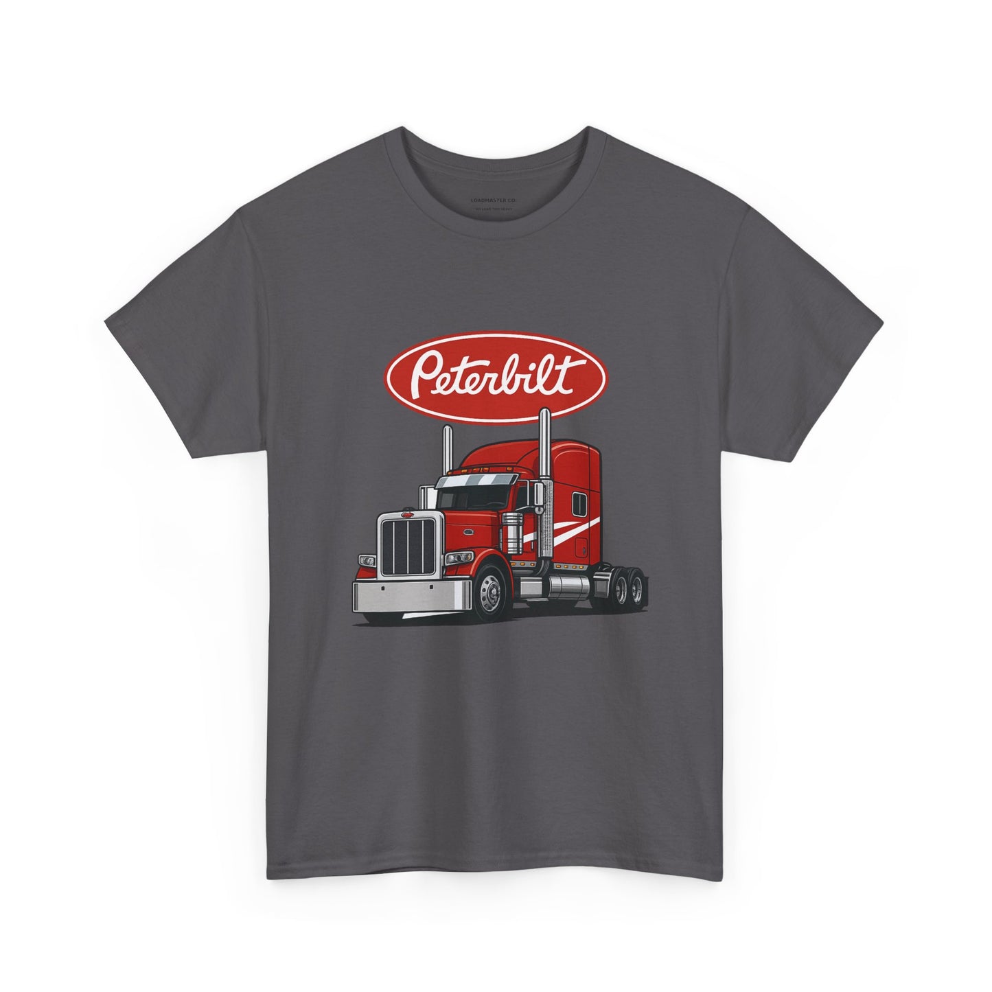 Peterbilt Red Semi Truck Graphic T-Shirt — Trucker Tee for Drivers & Fans