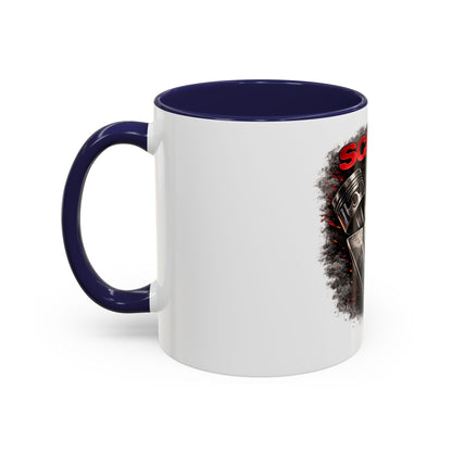 Scania V8 Engine Logo Accent Coffee Mug – Truck Driver Gift