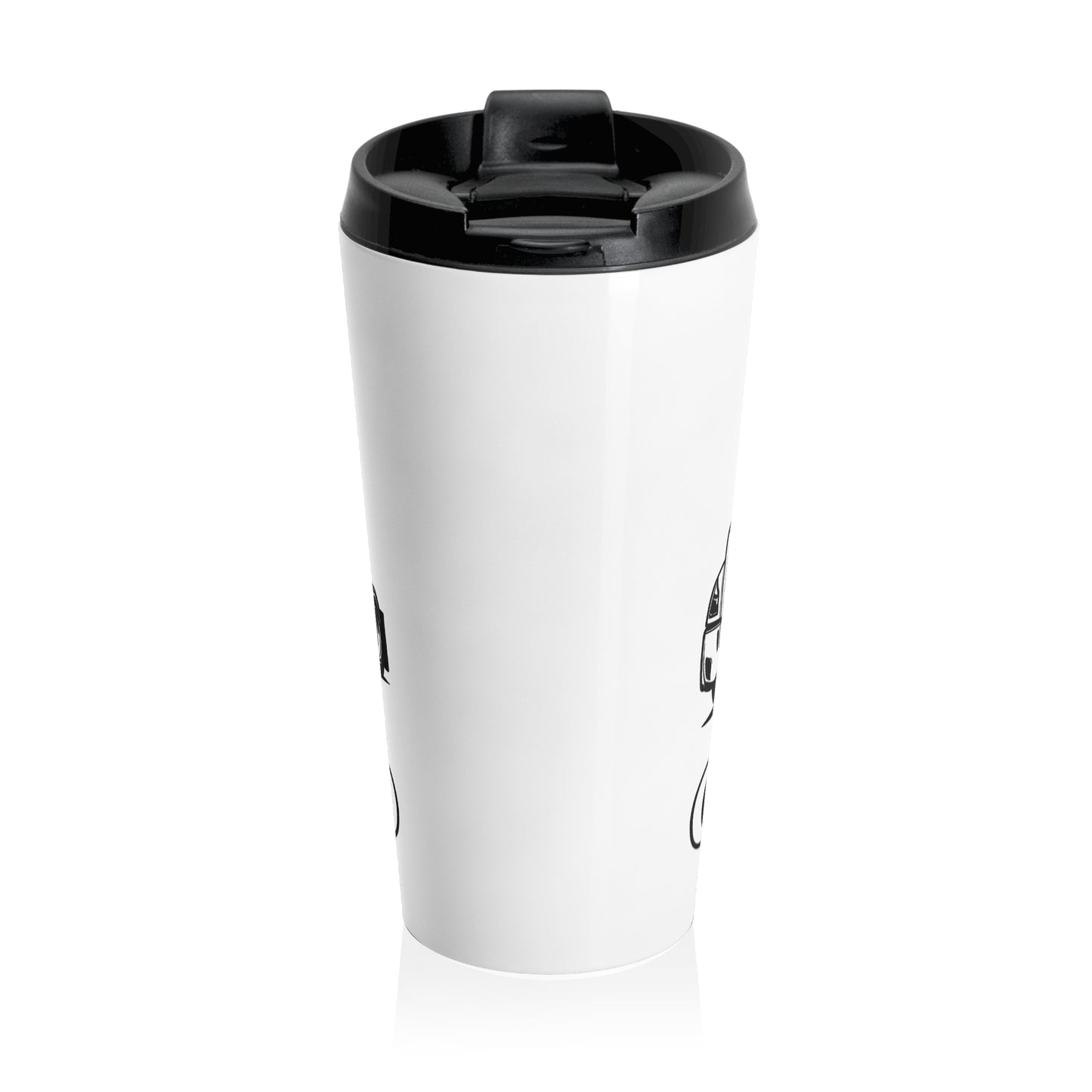 Freightliner Semi Truck Stainless Steel Travel Mug — Trucker Coffee Tumbler