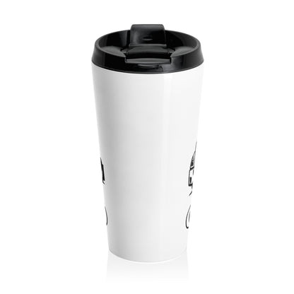 Freightliner Semi Truck Stainless Steel Travel Mug — Trucker Coffee Tumbler