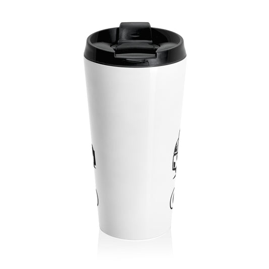 Freightliner Semi Truck Stainless Steel Travel Mug — Trucker Coffee Tumbler