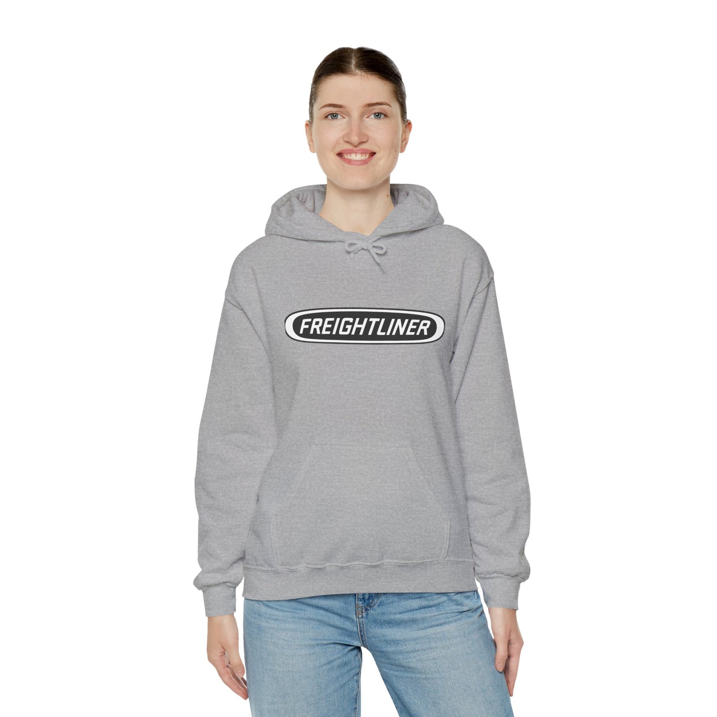 Freightliner Truck Hoodie – Classic Logo & Semi Truck Design