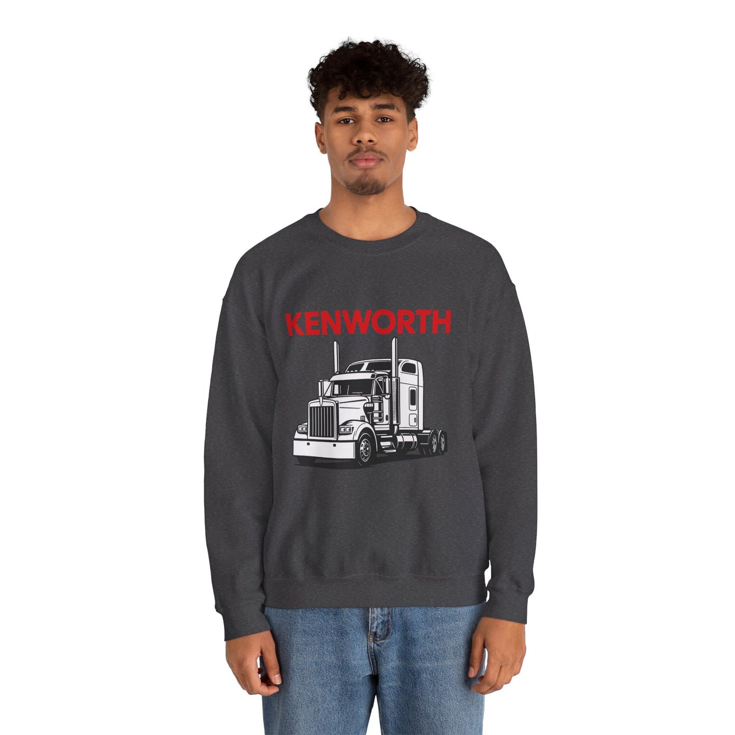 Kenworth Semi Truck Crewneck Sweatshirt — Classic Trucker Graphic