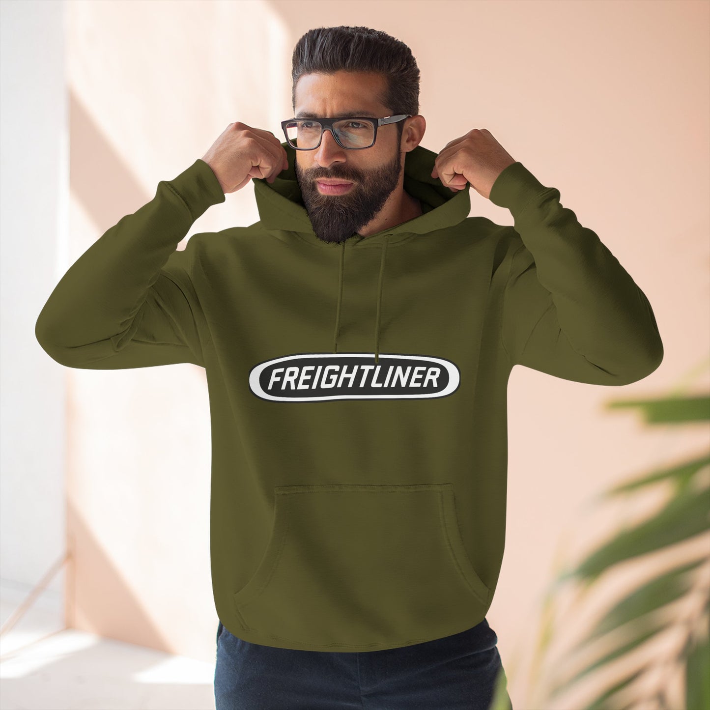 Freightliner Truck Hoodie — Classic Semi-Truck Logo Pullover